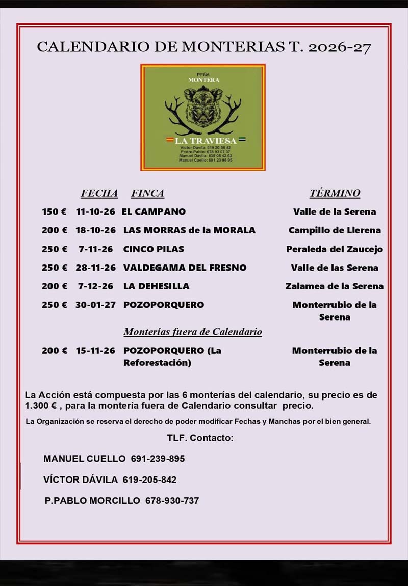 Programa Monterias La Traviesa 2025